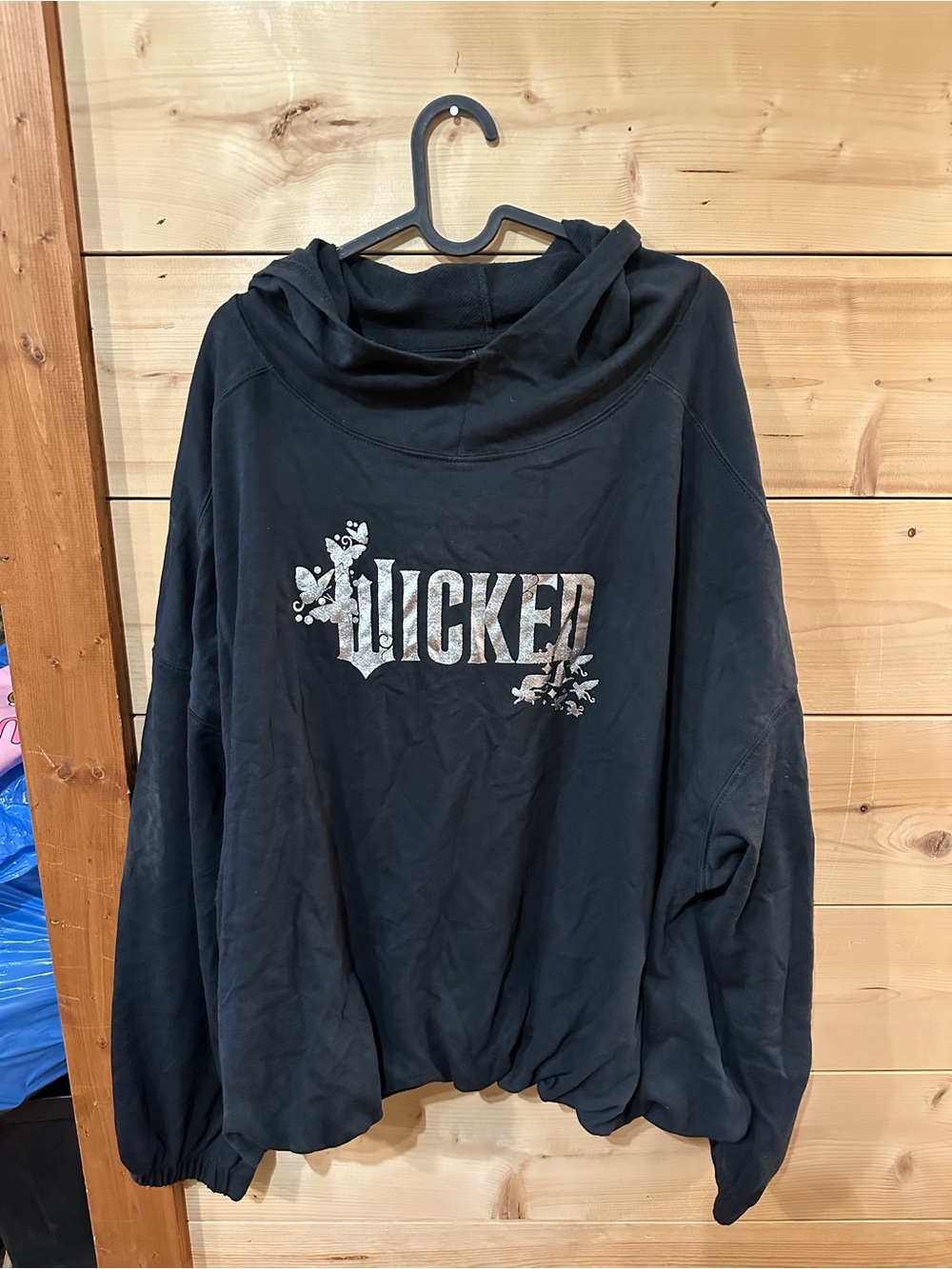 Black 'WICKED' Graphic Hoodie